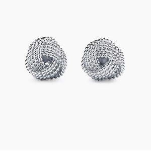 Never Worn Tiffany Love Knot Sterling Silver Earrings